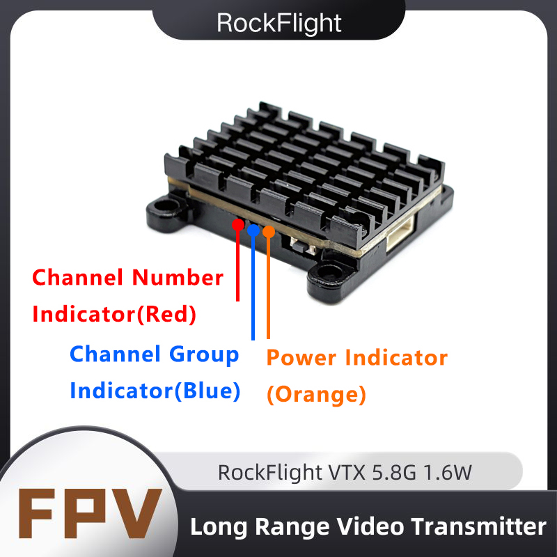 RockFlight TX663 VTX 5.8G 48CH - đánh giá và giá Drone Racing Frame
