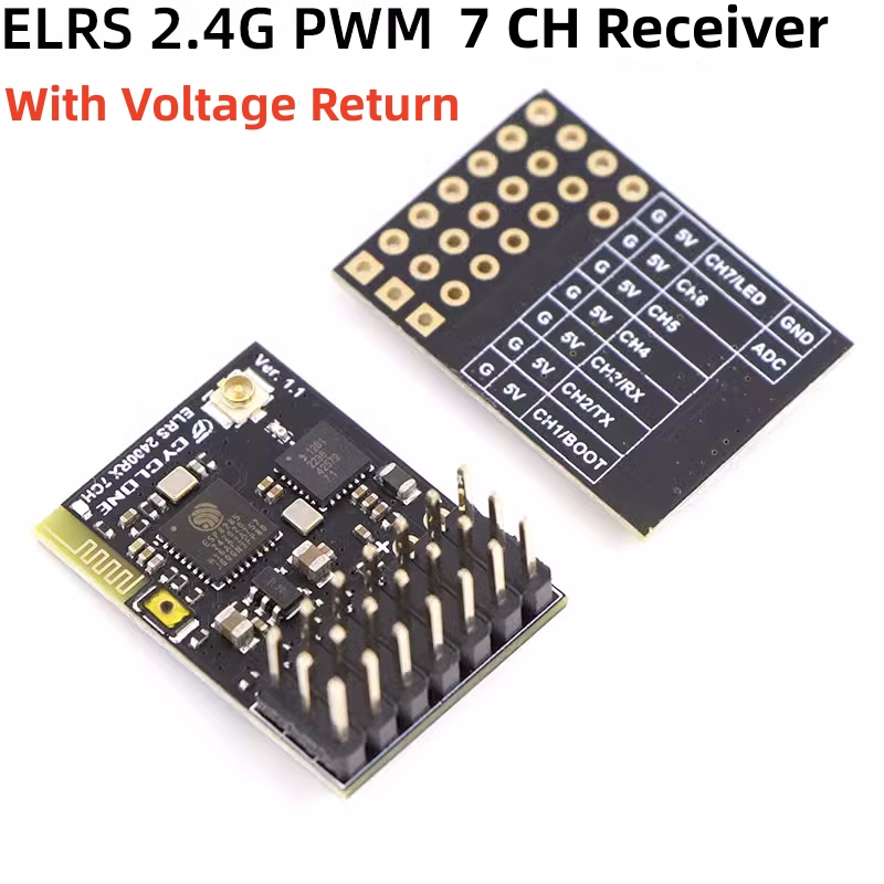 ELRS 2.4G PWM 7CH 6CH CRSF Rec - đánh giá và giá Drone Racing Receiver